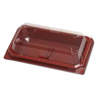 デンカポリマー 和菓子容器 和菓子2個R/B 00593304 1ケース(1200個(50個×24))（直送品）