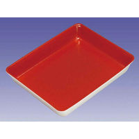 デンカポリマー クリーンケース30-26(小)中皿赤E 00599623 1ケース(300個(50個×6))（直送品）