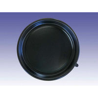 デンカポリマー ピザ容器 ST-300本体 黒 00606773 1ケース(300個(25個×12))（直送品）