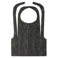 メディテックジャパン 使い捨てエプロン 紐付バーベキューエプロン ブラック 00635670 1ケース(1000個(50個×20))（直送品）