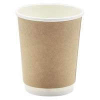 モデリーノ 紙コップ 断熱二重クラフト紙コップ8-80 00757300 1ケース(500個(25個×20))（直送品）