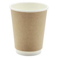 モデリーノ 紙コップ 断熱二重クラフト紙コップ12-90 00757302 1ケース(500個(25個×20))（直送品）
