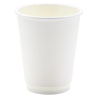 モデリーノ 紙コップ 断熱二重ホワイト紙コップ12-90 00757303 1ケース(500個(25個×20))（直送品）