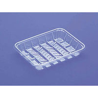 デンカポリマー 透明トレー TQ-111MN 00758859 1ケース(3000個(100個×30))（直送品）