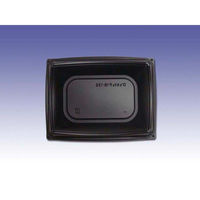 デンカポリマー 軽食容器 D’sカフェP18-13S ブラック 00760390 1ケース(900個(50個×18))（直送品）