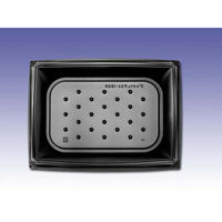 デンカポリマー 軽食容器 D’sカフェP24-18SR ブラック 00760394 1ケース(600個(50個×12))（直送品）