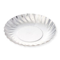 三和紙工 パルプモールド シルバープレート M90 00764484 1ケース(2000個(100個×20))（直送品）