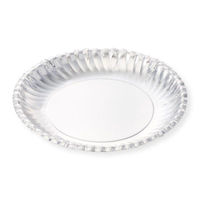 三和紙工 パルプモールド 菊型シルバープレート8号 00764487 1ケース(800個(50個×16))（直送品）