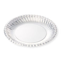 三和紙工 パルプモールド 菊型シルバープレート7号 00764486 1ケース(1500個(50個×30))（直送品）