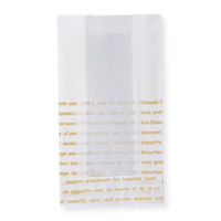 バケット袋 フェネット耐油紙袋(レシピ柄) No.93A 大阪ポリエチレン販売 00764504 1ケース(1000個(100個×10))（直送品）