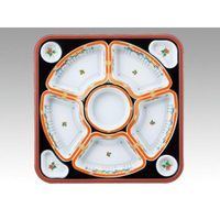 アヅミ産業 オードブル容器 TO-380 有田 朱セット 00769249 1ケース(100個(20個×5))（直送品）