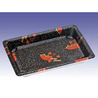 デンカポリマー 寿司容器 寿司盛R10本体花蒔絵 00775961 1ケース(1200個(50個×24))（直送品）