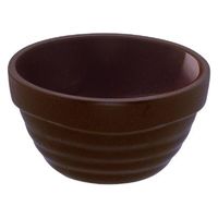 アヅミ産業 食器 SM-1117SB 丸ココット(茶色) 00776759 1点（直送品）