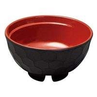 アヅミ産業 食器 SM-1129002SS 汁椀(身)漆黒内朱 00776772 1点（直送品）
