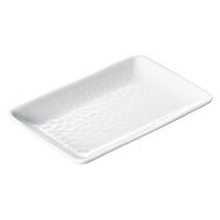 アヅミ産業 食器 SM-11453SW 角皿(白色) 00776783 1点（直送品）