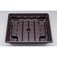 シーピー化成 仕出し弁当容器 U-76(B) 大輪 本体 0116076000505 1ケース(160個(20個×8))（直送品）