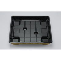 シーピー化成 仕出し弁当容器 U-77(B) 梨地 本体 0116077000565 1ケース(120個(20個×6))（直送品）