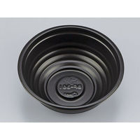 シーピー化成 どんぶり容器 BF-361 黒本体 0140361000525 1袋(50個)（直送品）