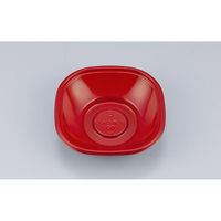 シーピー化成 スープカップ BF角わん13 朱本体 0145013005055 1ケース(1200個(50個×24))（直送品）