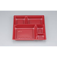 シーピー化成 弁当容器 BFO-30-A 赤BS 中仕切 0150030103263 1ケース(600個(50個×12))（直送品）
