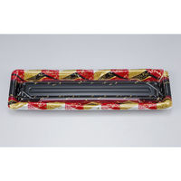 シーピー化成 刺身容器 SF鮨板18 菱紋赤本体 0277618008155 1ケース(800個(50個×16))（直送品）