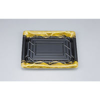 シーピー化成 刺身容器 SF鮨板34 菱蒔絵本体 0277634007295 1ケース(600個(50個×12))（直送品）