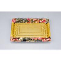 シーピー化成 刺身容器 SF鮨板35 国風金本体 0277635007995 1ケース(400個(50個×8))（直送品）