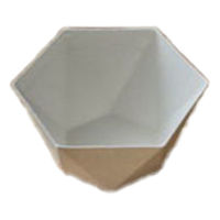 スタイレム瀧定大阪 パルプモールド asanoha六角豆鉢φ90mm H50mm 030AS000520 1ケース(200個)（直送品）