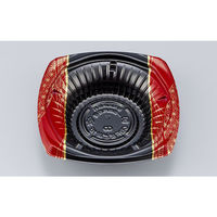 シーピー化成 どんぶり容器 CBFまど味16 いづつ赤 本体 0A00116002505 1ケース(900個(50個×18))（直送品）