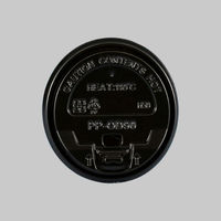 90口径PPリフトバックリッド(黒) 198529 1ケース(1000個(50個×20))（直送品）