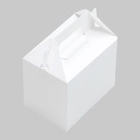 ケーキ箱 無地箱No.2 199427 1ケース(400個(100個×4))（直送品）