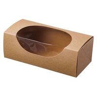 伊藤景パック産業 軽食容器 IKナチュラルBOX130 窓付 2007994 1ケース(800個(100個×8))（直送品）