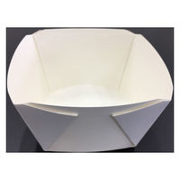 東罐興業 弁当容器 K-L 正方形紙 ホワイト トレー 210701 1ケース(600個(50個×12))（直送品）