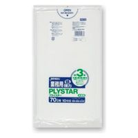 ジャパックス LDゴミ袋 ゴミ袋 PS73 半透明 0.032mm×70L 10枚入 212744 1袋（直送品）