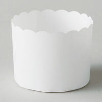 天満紙器 ケーキトレー M401 マフィンカップ(白無地) 2640004 1ケース(2000個(100個×20))（直送品）