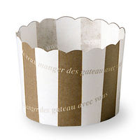 天満紙器 ケーキトレー M409 マフィンカップ(ストライプ) 2640053 1ケース(2000個(100個×20))（直送品）