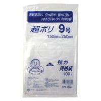 リュウグウ ローデンポリ袋 超ポリ02-9号 3310109 1ケース(10000個(100個×100))（直送品）