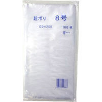 リュウグウ ローデンポリ袋 超ポリ02-8号 3310108 1ケース(14000個(100個×140))（直送品）