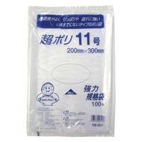 リュウグウ ローデンポリ袋 超ポリ02-11号 3310111 1ケース(6000個(100個×60))（直送品）