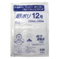 リュウグウ ローデンポリ袋 超ポリ02-12号 3310112 1ケース(5000個(100個×50))（直送品）