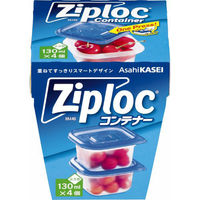 旭化成ホームプロダクツ 保存容器 ジップロック コンテナー 正方形130ml 4個入 4901670111927 1袋（直送品）