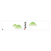 カミイソ産商 帯掛紙 F-0412 緑の山柄 お弁当 51060412 1袋(100個)（直送品）