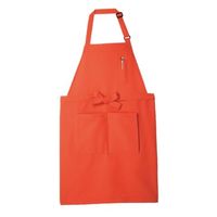 住商モンブラン 胸当てエプロン 5-635_F エプロン 兼用 キャロット フリーサイズ 1点（直送品）