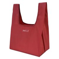 マツシロ エコバッグ 61EPU エコプチバッグ アカ 1ケース(100個)（直送品）