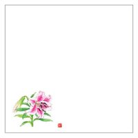 カミイソ産商 敷紙 耐油天紙 5寸 No.0062 百合 70000062 1袋(100個)（直送品）