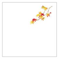 カミイソ産商 敷紙 和紙4寸懐紙 No.6224 紅葉 70016224 1袋(100個)（直送品）