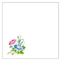 カミイソ産商 敷紙 和紙4寸懐紙 No.6234 朝顔 70016234 1袋(100個)（直送品）
