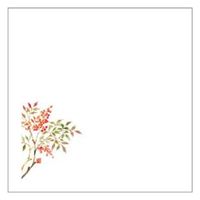 カミイソ産商 敷紙 和紙4寸懐紙 No.6257 南天 70016257 1袋(100個)（直送品）