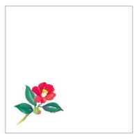 カミイソ産商 敷紙 和紙4寸懐紙 No.6285 寒椿 70016285 1袋(100個)（直送品）