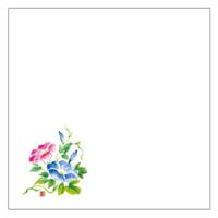 カミイソ産商 敷紙 和紙5寸懐紙 No.7234 朝顔 70027234 1袋(100個)（直送品）